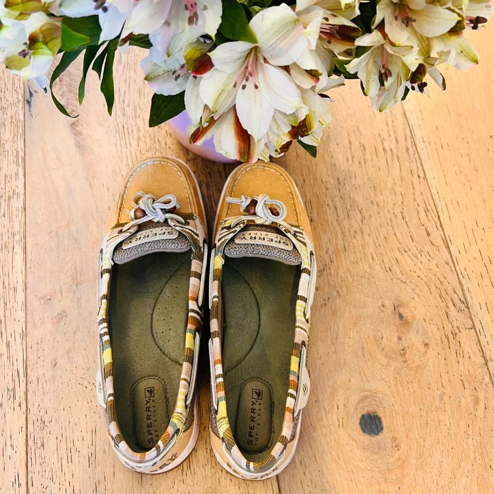 Sperry Top Siders Plaid Boat Shoes | Size 8.5 - Picture 2 of 5